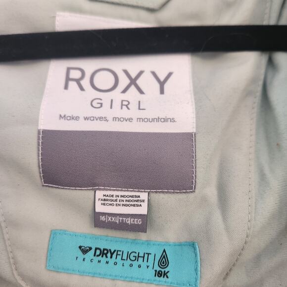 Roxy‎ Girls Size 16/XXL Mint Colored Faux Fur Snow Jacket NWT - Picture 5 of 10
